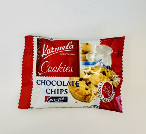 Karmelina cookie csokoládé darabokkal 30g
