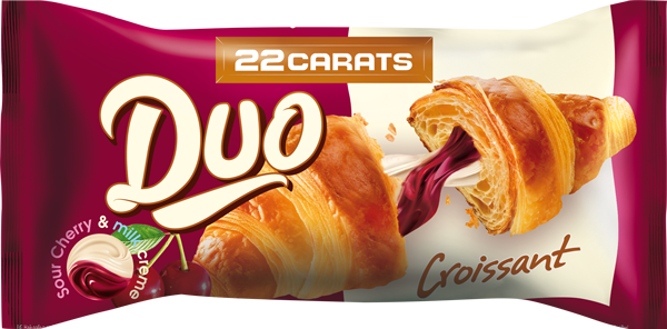 22 Carats duo croissant cseresznye krémmel töltve 80g