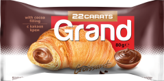 Grand croissant csokoládés krémmel töltve 80g