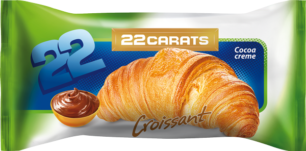 22 Carats croissant csokoládés krémmel töltve 55g